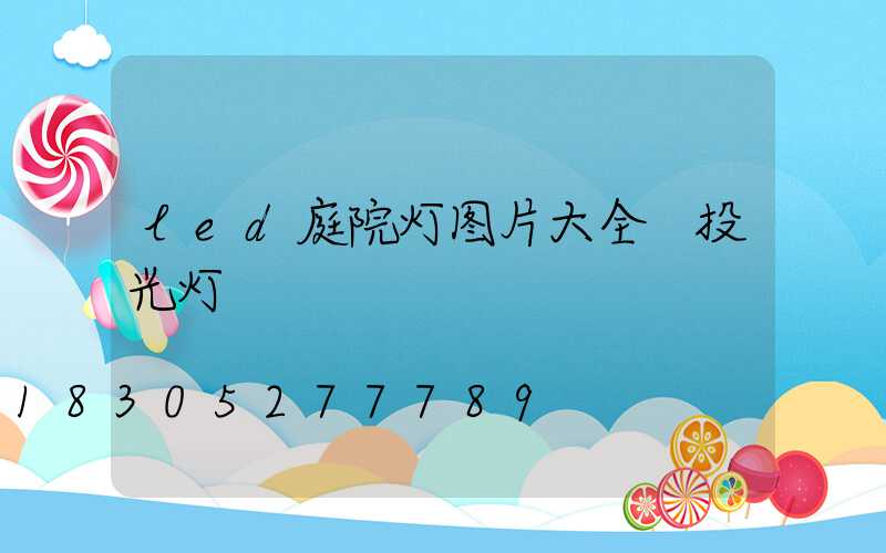 led庭院灯图片大全 投光灯